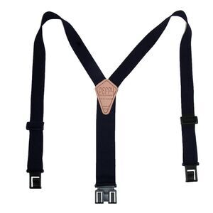 Perry Suspenders Men's Tall Elastic 1.5 Inch Wide Hook End Suspenders